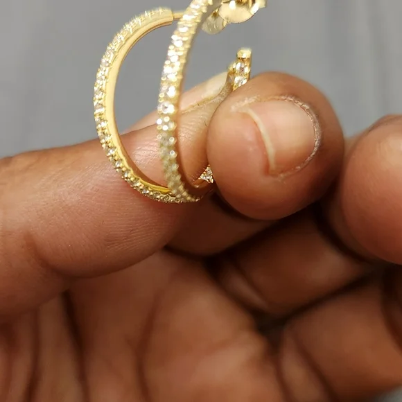 Sophie Moissanite S925 Hoop Earrings With GRA And Dust Bag - Picture 6 of 8